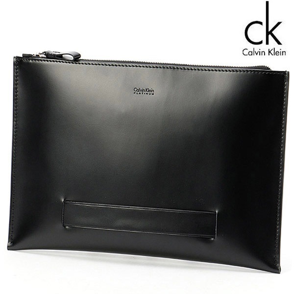  CK Calvin Klein カルバンクライン 日本製 定価2,7万 クラッチバッグ セカンドバッグ ブラック この他にも出品中です♪ CK14959