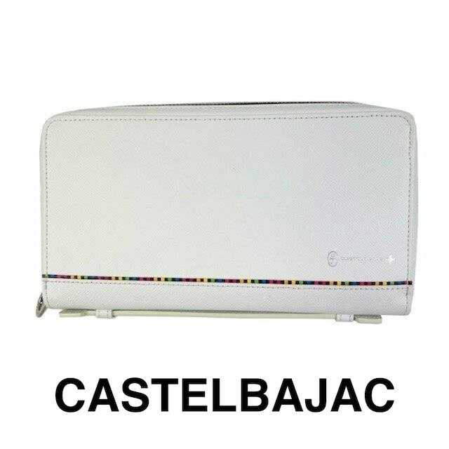  CASTELBAJAC カステルバジャック セカンドバッグ クラッチバッグ 牛革 本革仕様 ホワイト その他にも出品中です♪ CA18538