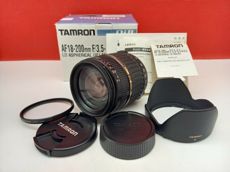 ■ TAMRON AF 18-200mm F3.5-6.3 XR DiⅡ カメラ レンズ 動作確認済 Nikon用 ニコン タムロン