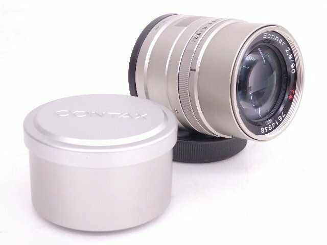 CONTAX/コンタックス Gシリーズ用レンズ Carl Zeiss Sonnar 90mm F2.8 T* Gマウント レンズフード付 ゾナー ◆ 6D5BA-7
