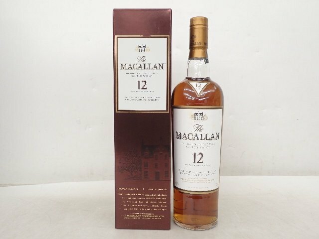 【未開栓・古酒】MACALLAN 12年 700ml 40％ ウイスキー 元箱付き マッカラン ▽ 6D8D2-3