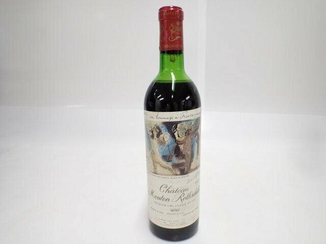【未開栓】 Chateau Mouton Rothschild 750ml 15% 1973 シャトー ムートン ロートシルト 赤ワイン ピカソラベル (2) ∬ 6DA24-4