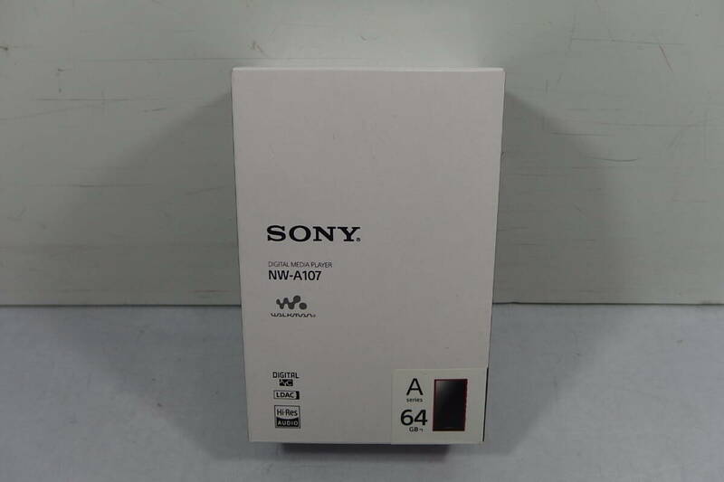 ◆未使用 SONY(ソニー) ハイレゾ/ノイズキャンセル/リニア ウォークマン 64GB NW-A107 レッド Bluetooth/microSD/デジタルオーディオ