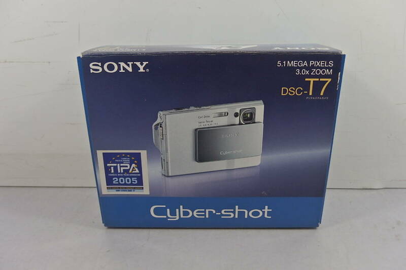 ◆未使用 SONY(ソニー) 世界最薄最小最軽量クラス 名機 コンパクトデジタルカメラ Cyber-shot DSC-T7 シルバー カールツァイス