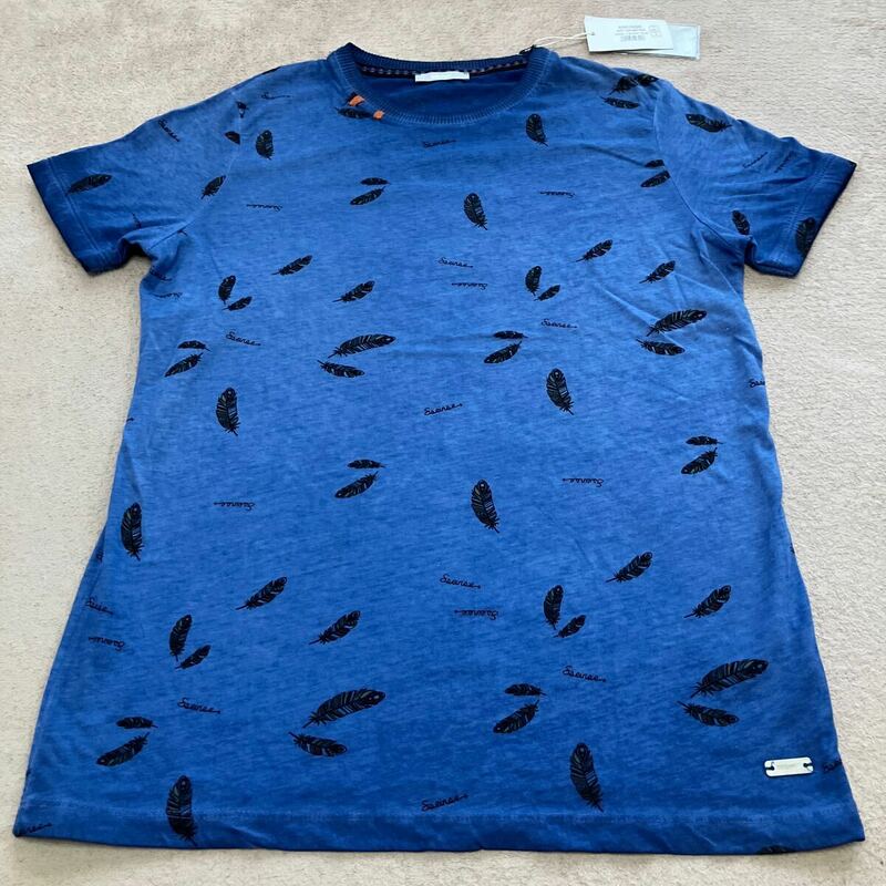 S SEINSE 総柄Tシャツ サイズS ブルー 正規品 新品未使用品 タグ付き トルコ製