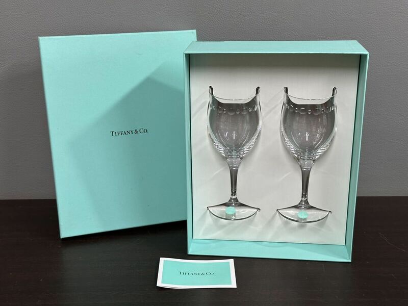 未使用品 TIFFANY&Co. ティファニー ワイングラス スウィング ペア シャンパングラス クリスタルガラス