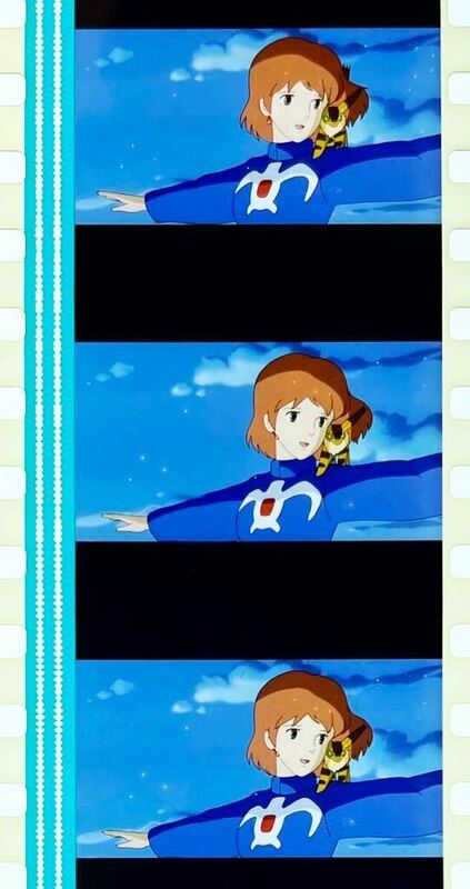 『風の谷のナウシカ (1984) NAUSICAA OF THE VALLEY OF WIND』35mm フィルム 5コマ スタジオジブリ セル 映画 金色の野 Studio Ghibli Film