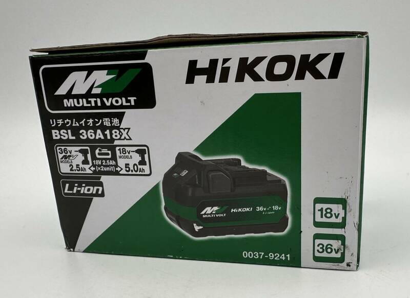【美品】HiKOKI BSL36A18X リチウムイオンバッテリー 1個 18V 5.0Ah 日立工機 純正 工具 バッテリー