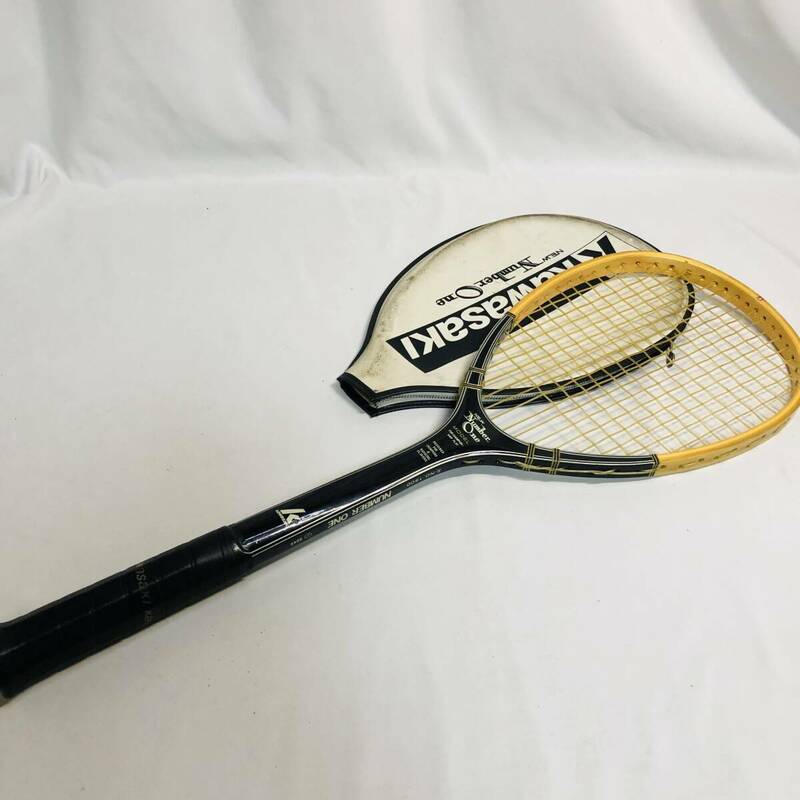 【ラケット】中古 カワサキ　kawasaki　NEW Number One　軟式　テニスラケット　日本製