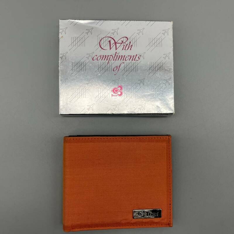 タイ航空 財布 タイ航空オリジナル財布 二つ折り財布 稀少 激レア