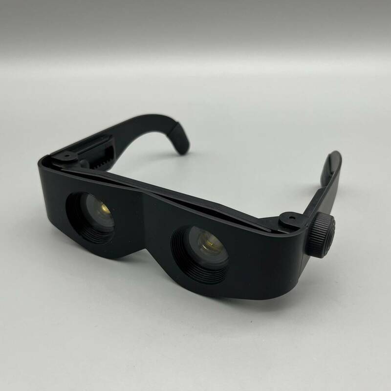 眼鏡型双眼鏡 めがね 双眼鏡 調整可能なメガネ望遠鏡 オペラグラス スポーツ観戦 コンサート