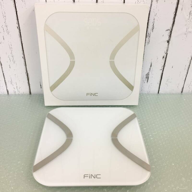 【1円スタート】FiNC フィンク CS20E-mini ホワイト 体重計