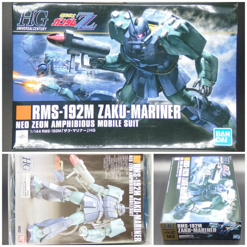 バンダイ【機動戦士ガンダムZZ】HGUC 143▼1/144 ザク・マリナー RMS-192M HG【未開封・未組立】