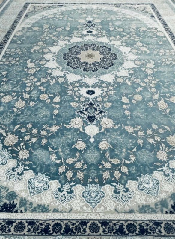 新品　大判　最高峰約144万ノット　シルク30％ウール70%　イラン産手織り 高級ペルシャ絨毯 201×305cm　#24