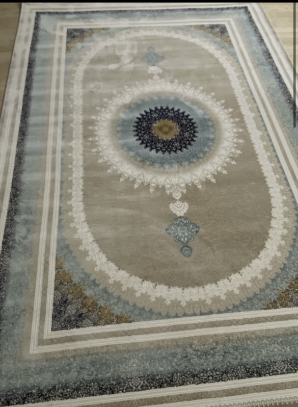 大判　最高峰約144万ノット　シルク30％ウール70%　イラン産手織り 高級ペルシャ絨毯 201×305cm