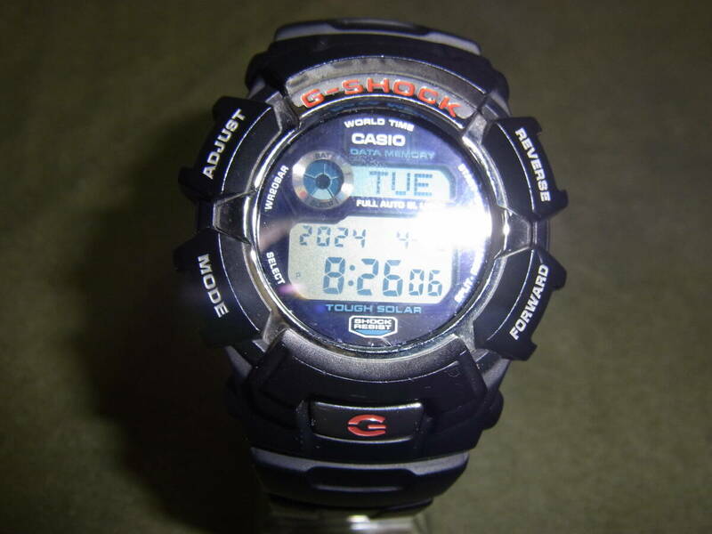 SOLAR稼働品★CASIO・G-SHOCK・TOUGH SOLAR タフソーラー /墨入れ加工★G-2310