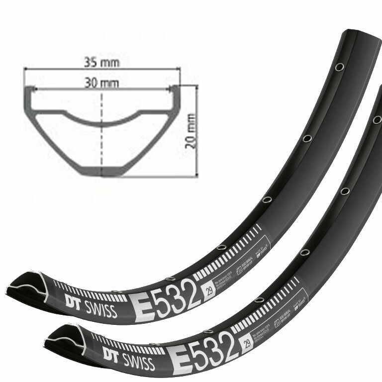 送料無料■2本セット★Dt Swiss リム E 532 Disc エンデューロリム 29インチ 32h 30mm DH ENDURO