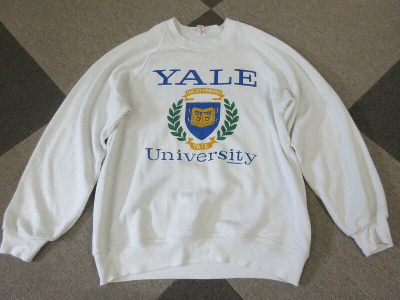80s90s YALE University スウェット L USA製 Collegiate Pacific カレッジ イェール大学 ヴィンテージ トレーナー オールド アメカジ 古着