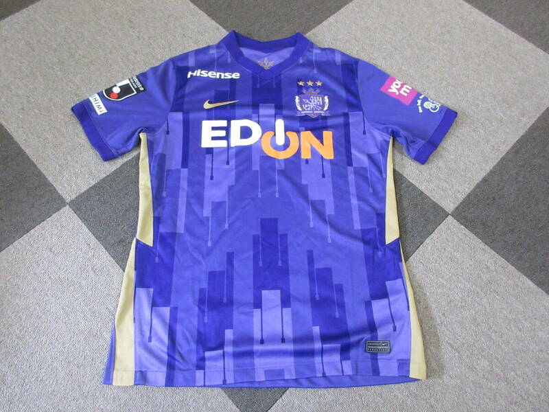 NIKE サンフレッチェ広島 ユニフォーム L 紫 ナイキ Edion Jリーグ サッカー ゲームシャツ フットボール フットサル