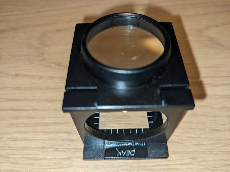 PEAK 東海産業 LINEN TESTER リネン テスター 1006 WZ3 2枚レンズ式 6x 6倍 顕微鏡 スコープ ルーペ 美品