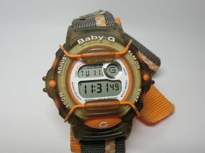 【№4117-O6006G】中古品： CASIO カシオ Baby-G ベビージー BG-340 腕時計 比較的綺麗な商品