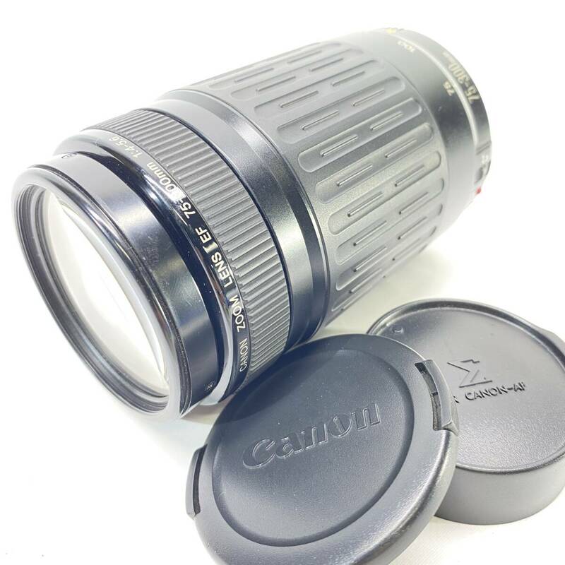 1円～ 6T50160424 Canon キャノン レンズ ZOOM LENS EF 75-300mm 1:4-5.6 - カメラ 撮影機器 通電動作未確認