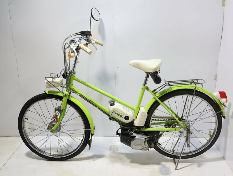 西H☆HONDA ホンダ people ピープル エンジン自転車 power cycle エンジン整備済み□3K-411