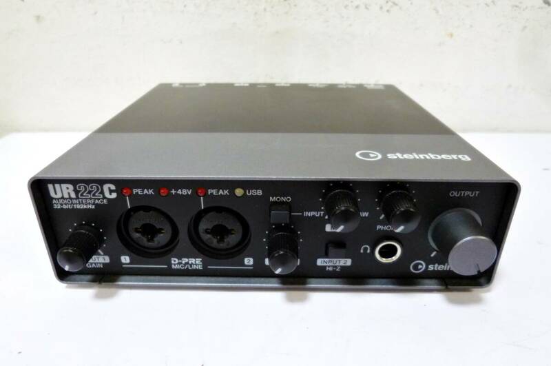 steinberg オーディオインターフェイス　UR22C　動作良好　32bit/192kHz　2020年製　USB 3 Audio Interface　スタインバーグ 