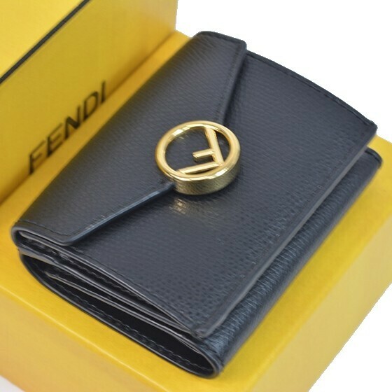 【新品同様】フェンディ　財布　エフ　イズ　マイクロ　三つ折り　コンパクト 8M0395