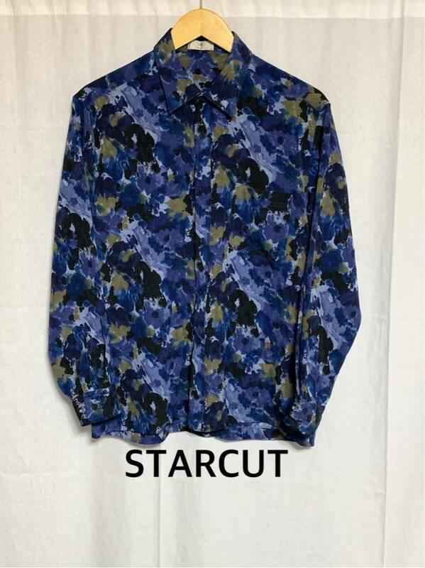 美品 STARCUT ポリエステルデザインシャツ c-180g