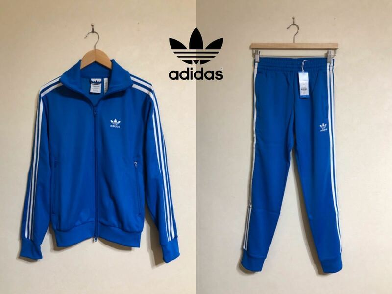 【新品】 adidas originals アディダス オリジナルス トラックトップ ジャケット ジャージ セットアップ 上下 サイズXS ブルー