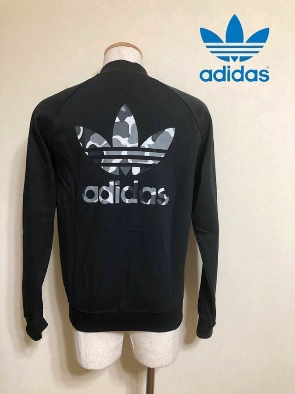 【新品】 adidas originals GRAPHICS CB TT アディダス オリジナルス トラックトップ ジャージ ビッグロゴ 長袖 サイズS 黒カモフラ DN8035