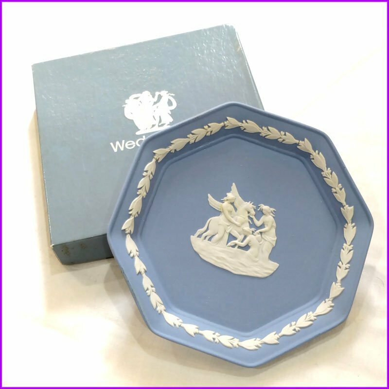 ◆ＷＥＤＧＷＯＯＤ ウェッジウッド ジャスパーシリーズ 小皿 14529 2215　WHT ON BOXED J1000 中古品◆