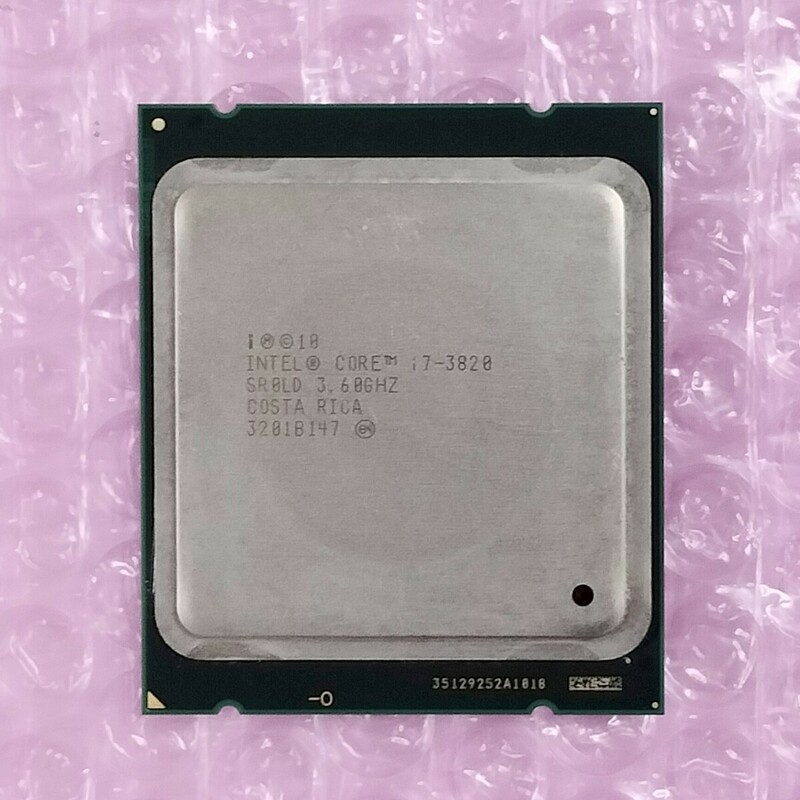 【動作確認済み】Intel Core i7 3820 SR0LD 3.60GHz (LGA2011) / 在庫3 
