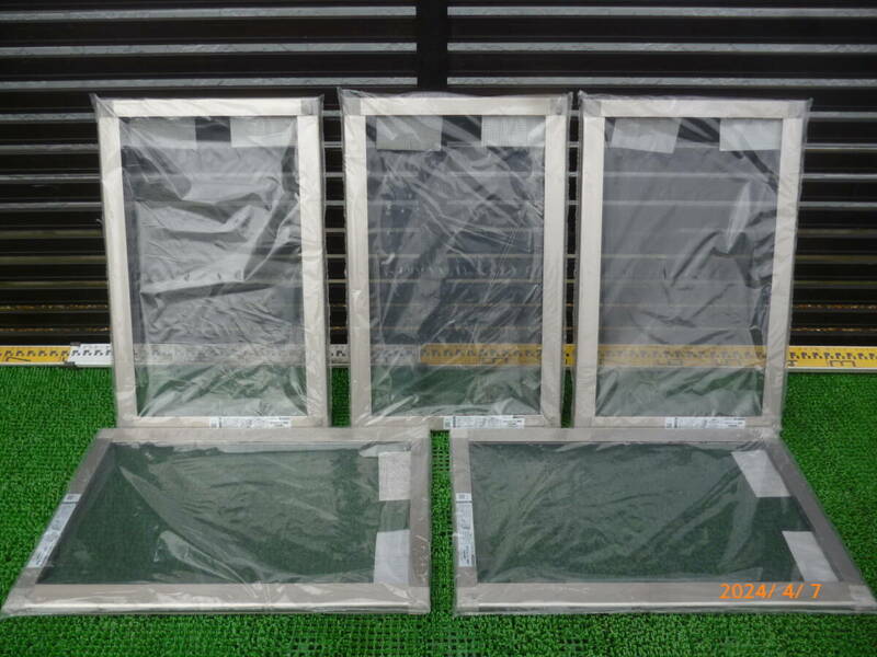 リクシル LIXIL 網戸 5枚 ガラスルーバー窓用 完成品網戸 49.5×32cm位 サイズの合う方 倉庫 小屋 DIY ガレージ リフォーム キャンセル物