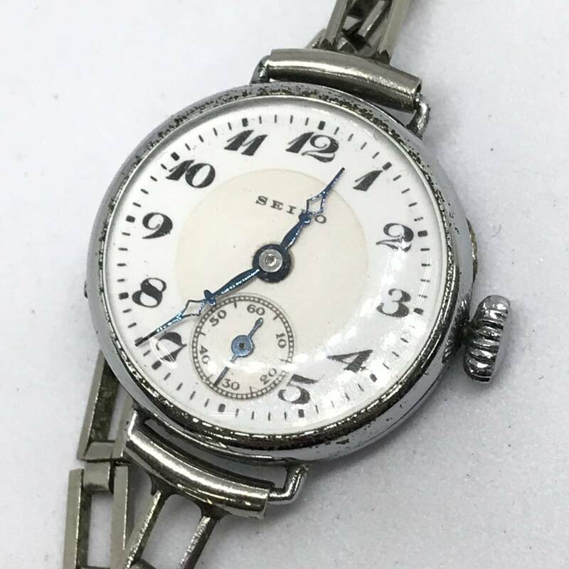 BF13/56　SEIKO セイコー アンティーク 腕時計 SEIKOSHA 15JEWELS 手巻き 精工舎 不動品 ジャンク 中古 セイコーウォッチ 前期？■