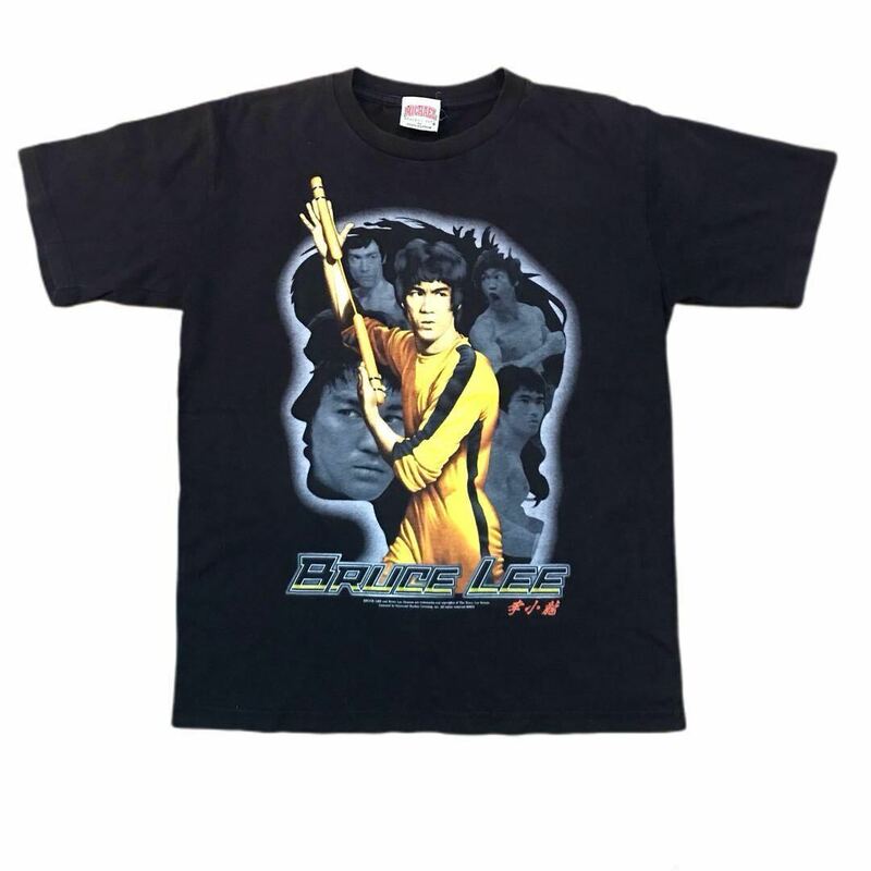 00s 90s Bruce Lee 大判プリント Tシャツ 半袖 Bruce Lee ブルースリー ヴィンテージ ムービーＴシャツ