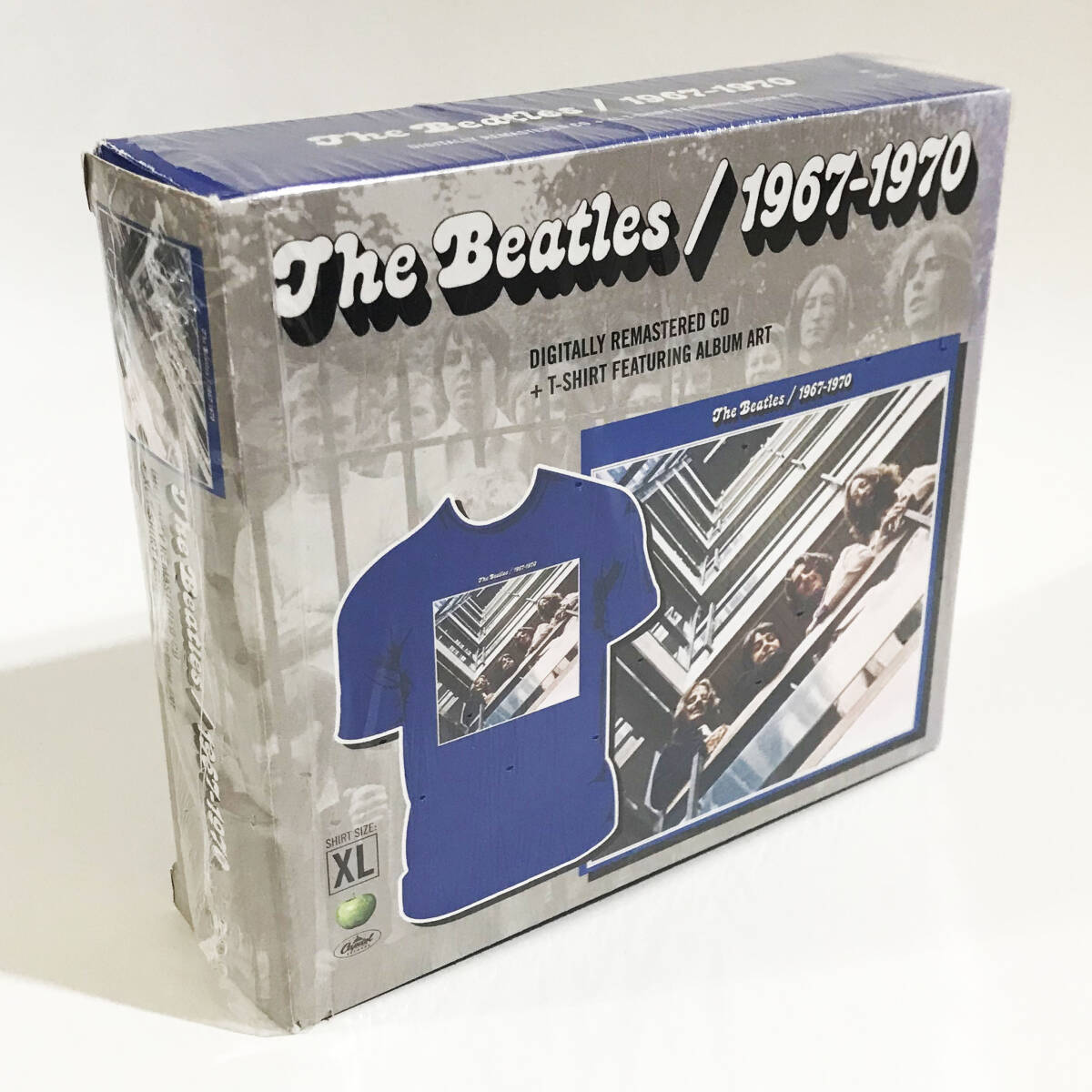 【送料無料！】レア！THE BEATLES ザ・ビートルズ 2010年盤「1967-1970」Ｔシャツ付（ＸＬサイズ） REMASTERD CD + ＸL T-SHIRT