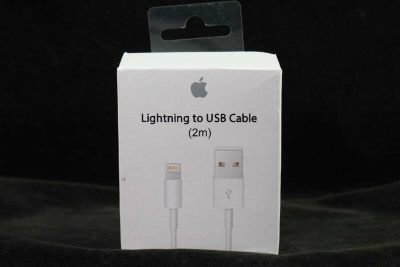 未使用品 Apple A1480★Lightning to USB Cable★USBライトニングケーブル2m◇564f23