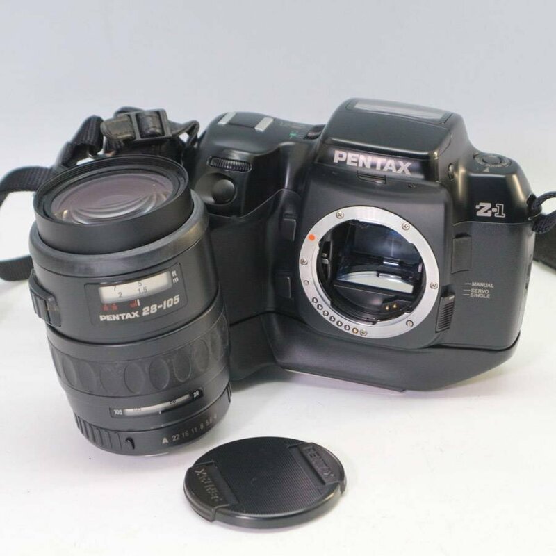 ペンタックス Z-1 一眼レフフィルムカメラ 本体＋SMC PENTAX-FA 1:4-5.6 28-105mm レンズ グリップ付き◆826f16