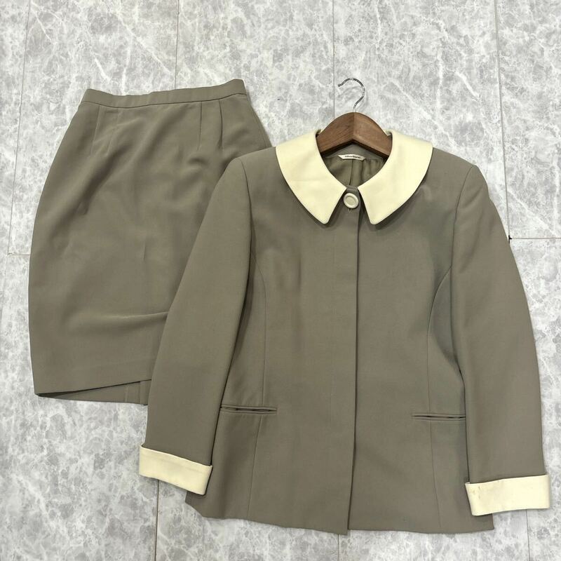M ＊ 日本製 '高級感溢れる' Shalane シャレーン DAIDOH LIMITED 高品質 スカート スーツ 上下 セットアップ size11AR / 66-92 レディース