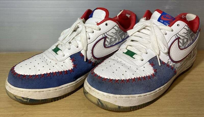 NIKE ナイキ AIR FORCE1 LOW プエルトリコ　579941-100　29.0cm　エアフォース1　スニーカー　ジャンク品　観賞用