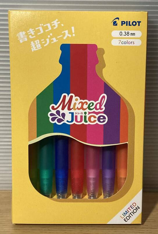 未使用保管品　PILOT ジャニーズWEST Juice Mixed LIMITED EDITION　ボールペン　0.38mm　7色セット