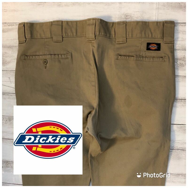 ディッキーズ　Dickies スリムスキニー　ウエスト96 ワークジャケット　ベージュ