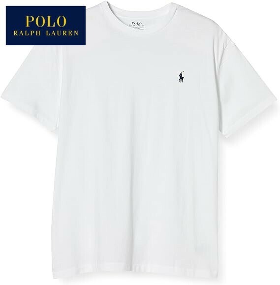 XL/ラルフローレン 半袖Tシャツ メンズ POLO RALPH LAUREN ブランド Tシャツ ポニー 刺しゅう 白 クラシックフィット