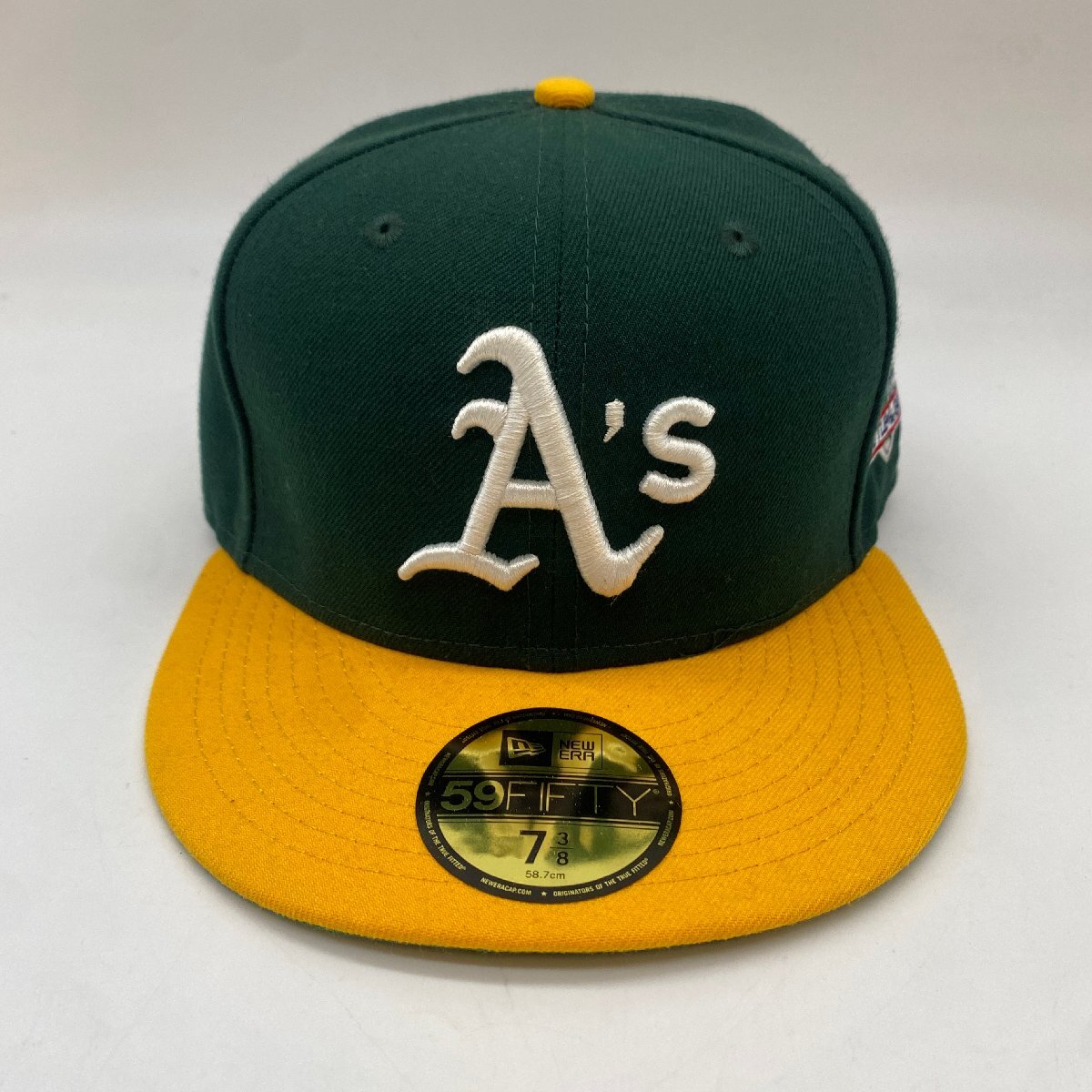 ☆NEW ERA ニューエラ☆59FIFTY オークランド アスレチックス キャップ 帽子 MLB 1989 BATTLE FITTED CAP GREEN GOLD OAKLAND ATHLETICS