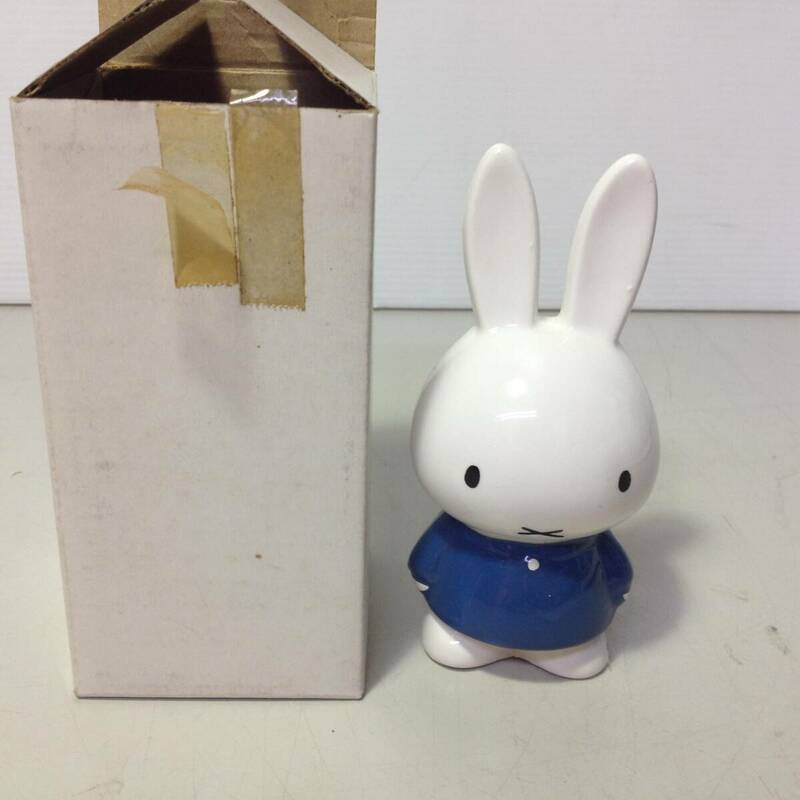 ★未使用品/保管品/miffy/ミッフィー/青/コインバンク/貯金箱/マネーバンク/8-6344