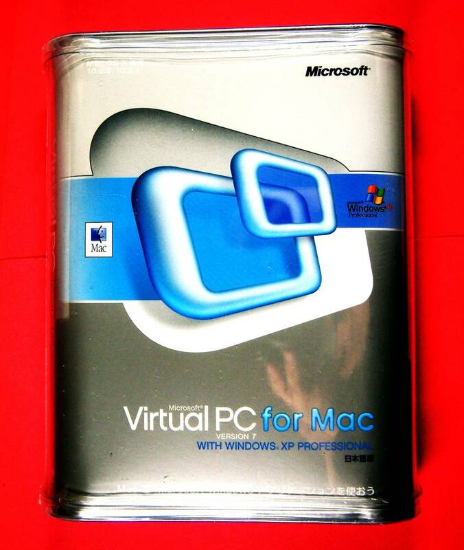 【3883】 Microsoft Virtual PC for Mac v7 with Windows(ウィンドウズ) XP Professional 未開封品 バーチャルPC 仮想マシーン OS仮想化