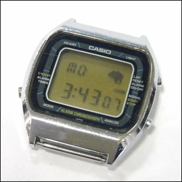 TS カシオ/CASIO メンズ腕時計 ALARM CHRONOGRAPH 103 A201 クオーツ 電池交換済み 現状渡し