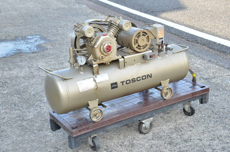  TOSHIBA　東芝 GP6-15T8 1.5kW　2馬力　レシプロコンプレッサー TOSCON